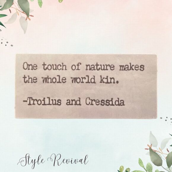 🎉 10/$10 Stickers - Inspiring Celebrity Quote Decals - Troilus & Cressida - Picture 1 of 2